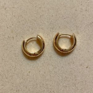 Gold Plated Bold Hoops